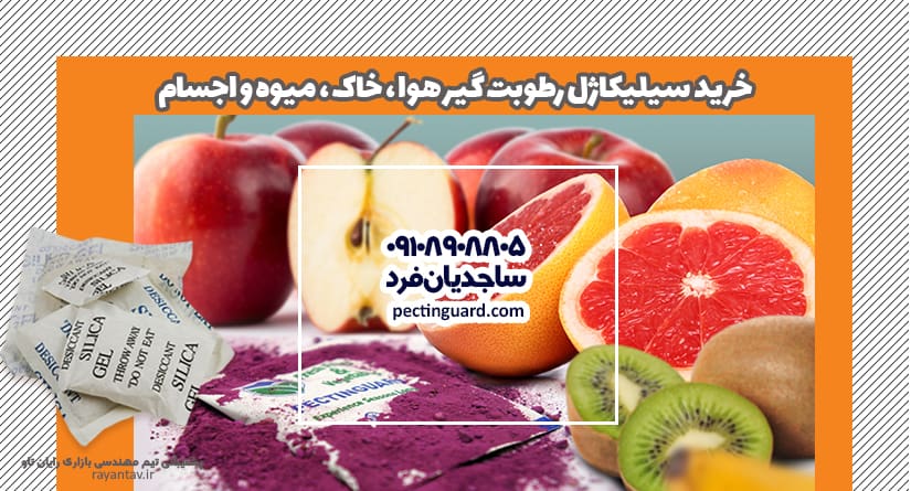 خرید سیلیکاژل رطوبت گیر هوا، خاک، میوه و اجسام